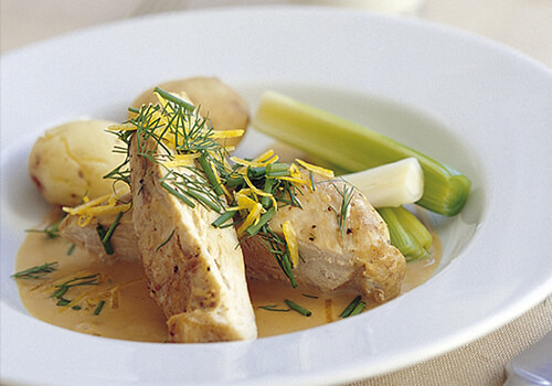 Kyckling med dill och gräslök
